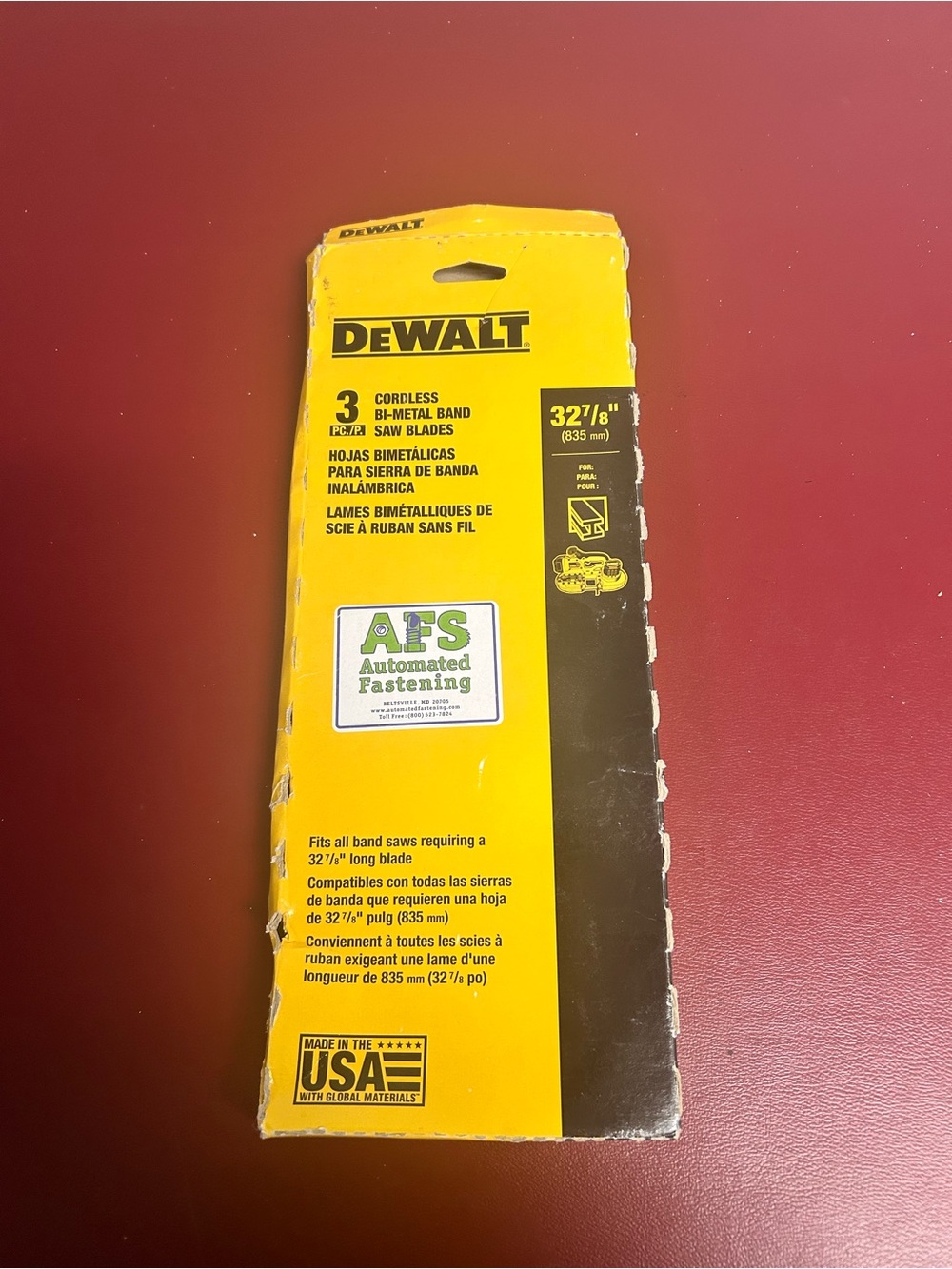 NEW (2 Blades Total) DeWalt DW3986C 32-7/8" 14/18 Band Saw Blades USA Made